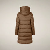 Damen-Steppmantel Lysa in Haselnussbraun - Gallery FW26 | Save The Duck
