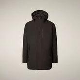 Veste rembourrée pour homme modèle Sesle marron noir | Save The Duck
