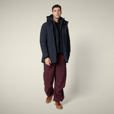 Giacca uomo animal free Sesle blu nero - Impermeabili Uomo | Save The Duck