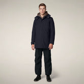 Cappotto uomo Sid blu nero | Save The Duck
