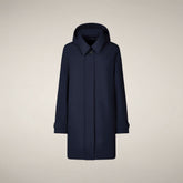 Imperméable pour femme modèle Embie bleu nuit - Imperméables Femme | Save The Duck