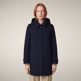 Damen-Regenmantel Embie in Blau-Schwarz | Save The Duck