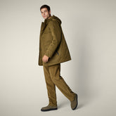 Parka uomo animal free Nicolas verde militare - Bureau Uomo | Save The Duck