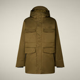 Parka uomo animal free Nicolas verde militare - Bureau Uomo | Save The Duck