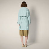 Trench donna Livia azzurro isola - Rain Woman SS26 Collection | Save The Duck