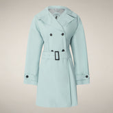 Trench donna Livia azzurro isola - Rain Woman SS26 Collection | Save The Duck