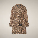 Women's Raincoat Tecla with leopard print - Woman | Save The Duck