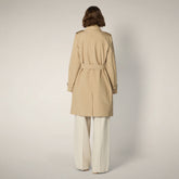 Women's Trench coat Talya in Stardust Beige - Woman | Save The Duck
