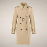 Women's Trench coat Talya in Stardust Beige - Woman | Save The Duck