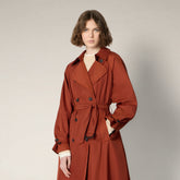 Trench donna Gala rosso terra di Siena | Save The Duck