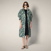 Women's Coat Danielle with zebra print - Women's Raincoats | Save The Duck