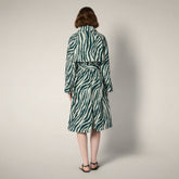 Women's Coat Danielle with zebra print - Women's Raincoats | Save The Duck