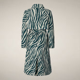 Women's Coat Danielle with zebra print - Women's Raincoats | Save The Duck