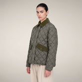 Women's Puffer Jacket Jodie in Gunmetal Grey | Save The Duck
