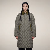 Women's Puffer Coat Sadie in Gunmetal Grey | Save The Duck