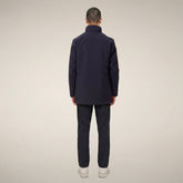 Herren-Regenmantel Blaise in Blau-Schwarz - Produkte | Save The Duck