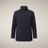 Herren-Regenmantel Blaise in Blau-Schwarz - Produkte | Save The Duck