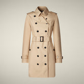 Trench donna Audrey beige stardust - Icons Donna | Save The Duck