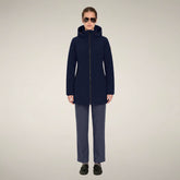 Women's Coat Ashley in Navy Blue | Save The Duck
