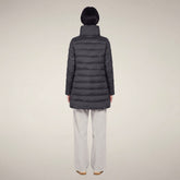 Damen-Steppmantel Lydia in Ebenholzgrau - Gallery FW26 | Save The Duck