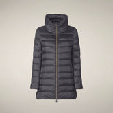 Damen-Steppmantel Lydia in Ebenholzgrau - Gallery FW26 | Save The Duck