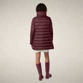 Damen-Steppmantel Lydia in Weinrot | Save The Duck