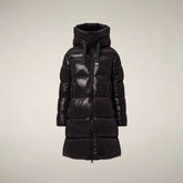 Women's Puffer Jacket Isabel in Brown Black - Preview FW26 Woman | Save The Duck