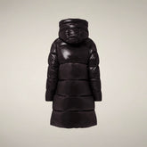 Women's Puffer Jacket Isabel in Brown Black - Preview FW26 Woman | Save The Duck