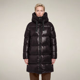 Doudoune longue Isabel brun noir pour femme | Save The Duck