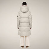 Damen-Steppmantel Isabel in Rainy Beige | Save The Duck