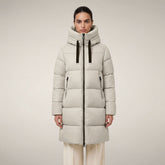 Damen-Steppmantel Isabel in Rainy Beige | Save The Duck