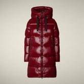 Piumino lungo donna animal free Isabel bordeaux - Piumini Donna Animal-Free | Save The Duck