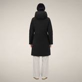 Manteau matelassé pour femme modèle Leandra noir | Save The Duck