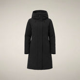 Manteau matelassé pour femme modèle Leandra noir | Save The Duck