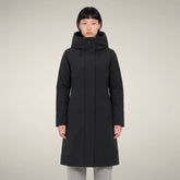 Manteau matelassé pour femme modèle Leandra noir | Save The Duck