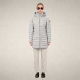 Women's Puffer Jacket Carol in Frozen Grey - Preview FW26 Woman | Save The Duck