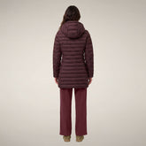 Women's Puffer Coat Carol in Burgundy Black - Preview FW26 Woman | Save The Duck