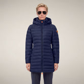 Women's Puffer Jacket Carol in Navy Blue | Save The Duck