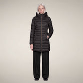 Damen-Steppmantel Reese in Braun-Schwarz - Gallery FW26 | Save The Duck