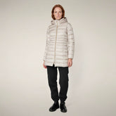 Damen-Steppmantel Reese in Rainy Beige | Save The Duck