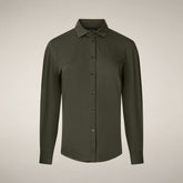 Women's Polo Bina in Snake Green - Smartleisure Clothing | Save The Duck