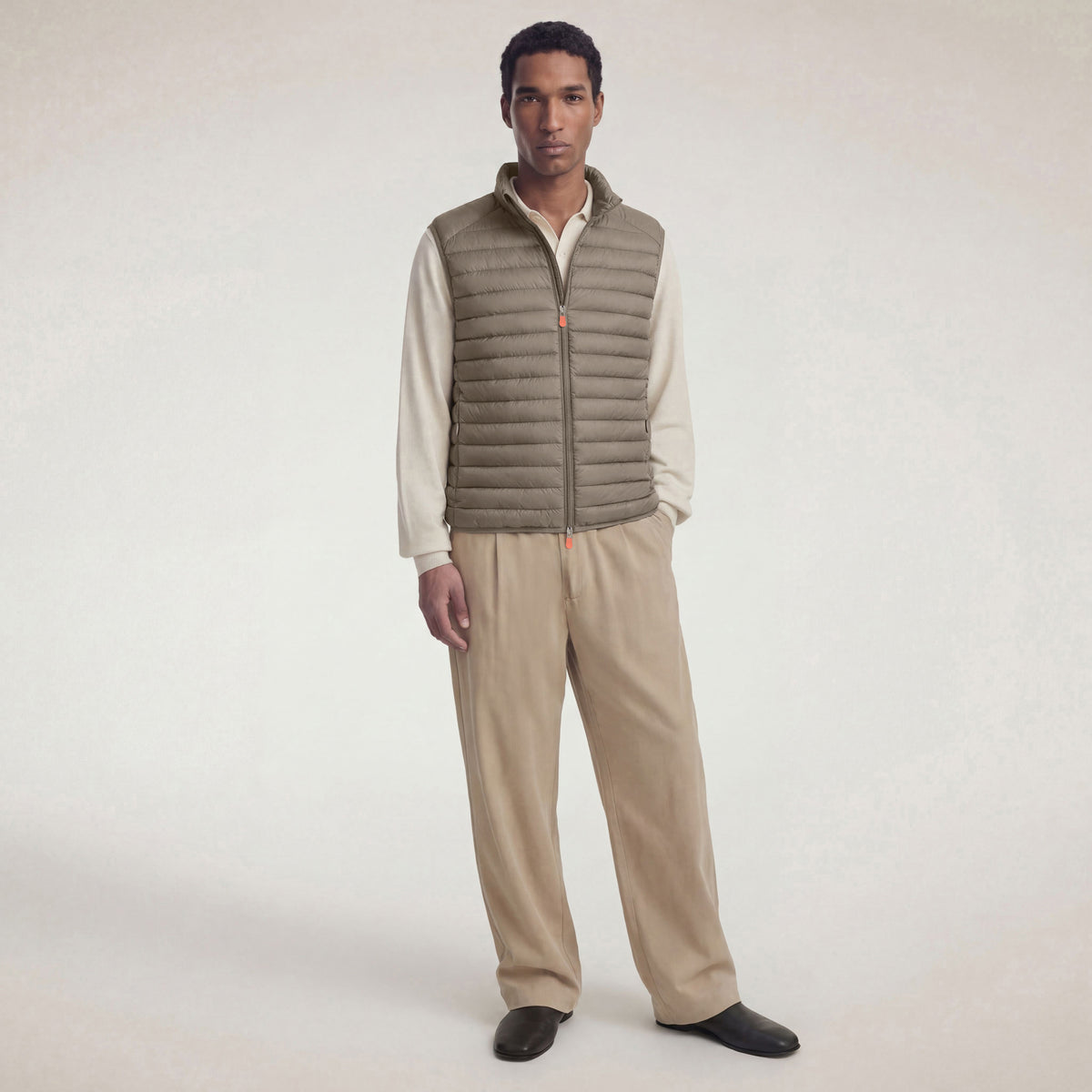 Gilet imbottito uomo Adam Grigio elefante