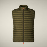 Gilet imbottito uomo Adam Verde oliva - FW25 MAN COLLECTION | Save The Duck