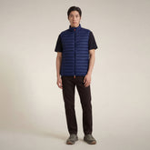 Man's quilted gilet Adam in eclipse blue - Men's Gilet | Save The Duck