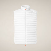 Herren-Steppweste Adam in Weiss - New in Man SS26 | Save The Duck