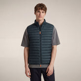 Gilet imbottito uomo Adam verde lucertola | Save The Duck
