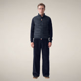 Herren-Steppweste Adam in Grau-Schwarz | Save The Duck