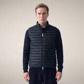 Herren-Steppweste Adam in Grau-Schwarz | Save The Duck