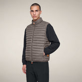 Men's Puffer Vest Adam in Gunmetal Grey | Save The Duck