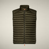 Gilet uomo animal free Danny verde oliva - Gilet Uomo | Save The Duck